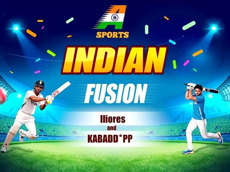 Indian Sports Fusion game cover showing various sports like cricket, hockey, and kabaddi